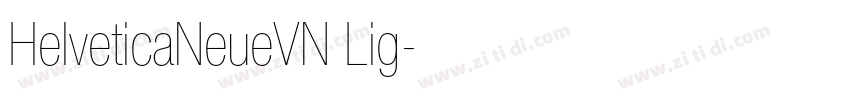 HelveticaNeueVN Lig字体转换